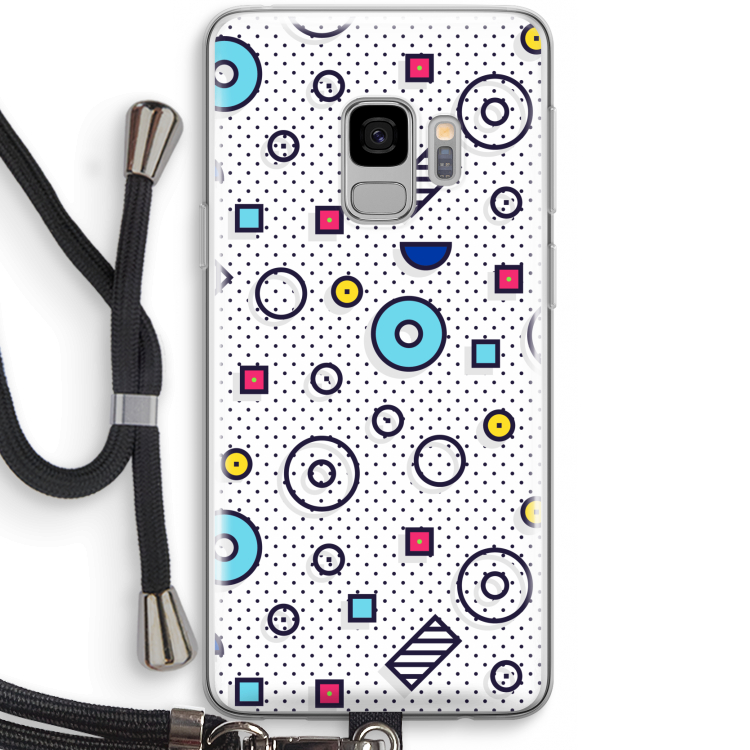 8-bit N°9: Samsung Galaxy S9 Transparant Hoesje met koord