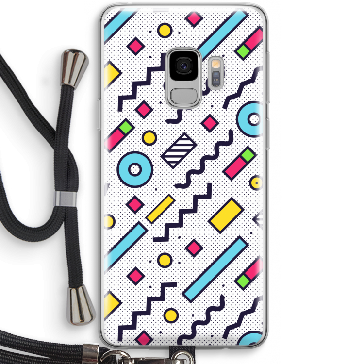 8-bit N°8: Samsung Galaxy S9 Transparant Hoesje met koord