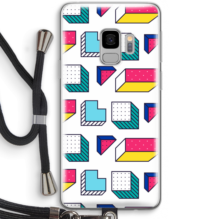 8-bit N°7: Samsung Galaxy S9 Transparant Hoesje met koord