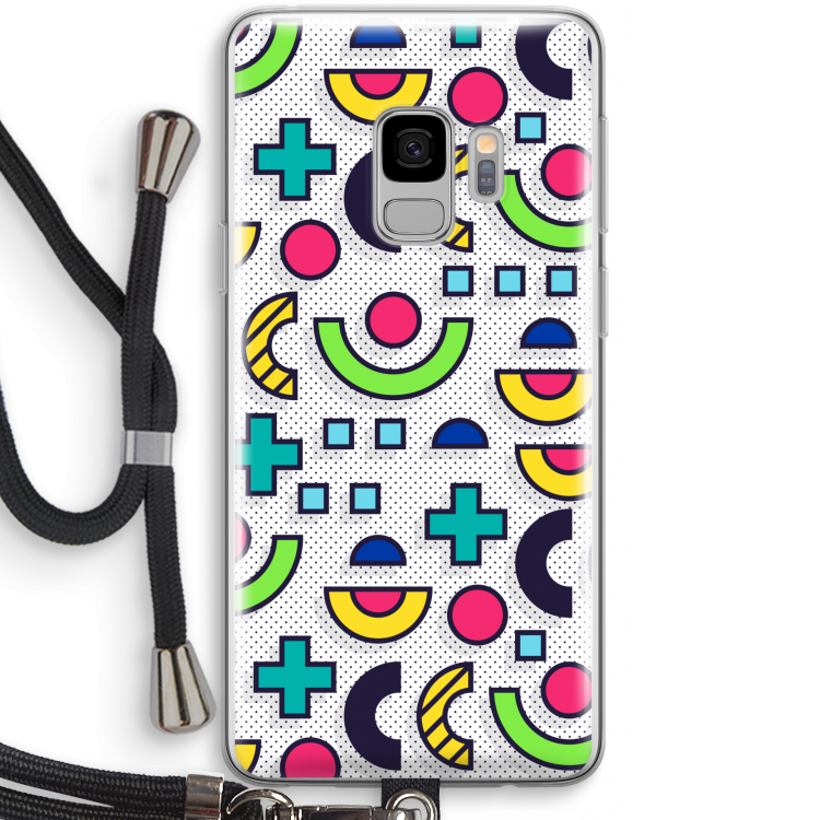 8-bit N°6: Samsung Galaxy S9 Transparant Hoesje met koord