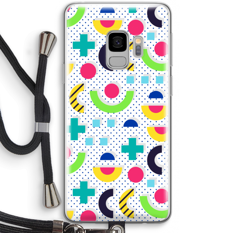 8-bit N°1: Samsung Galaxy S9 Transparant Hoesje met koord