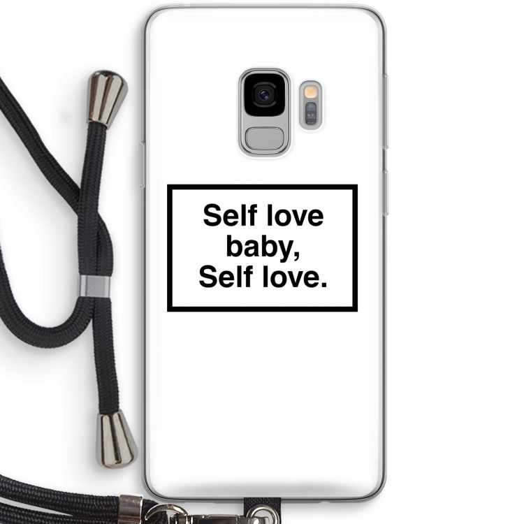 Self love: Samsung Galaxy S9 Transparant Hoesje met koord