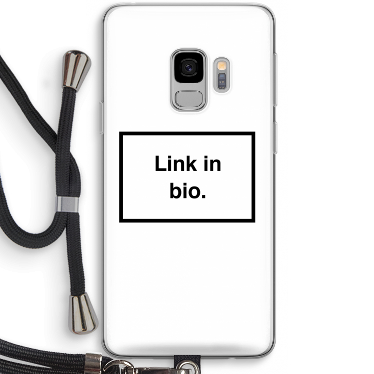 Link in bio: Samsung Galaxy S9 Transparant Hoesje met koord