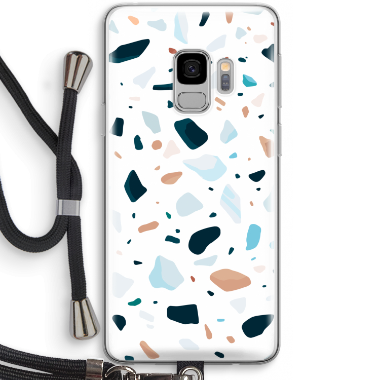 Terrazzo N°13: Samsung Galaxy S9 Transparant Hoesje met koord