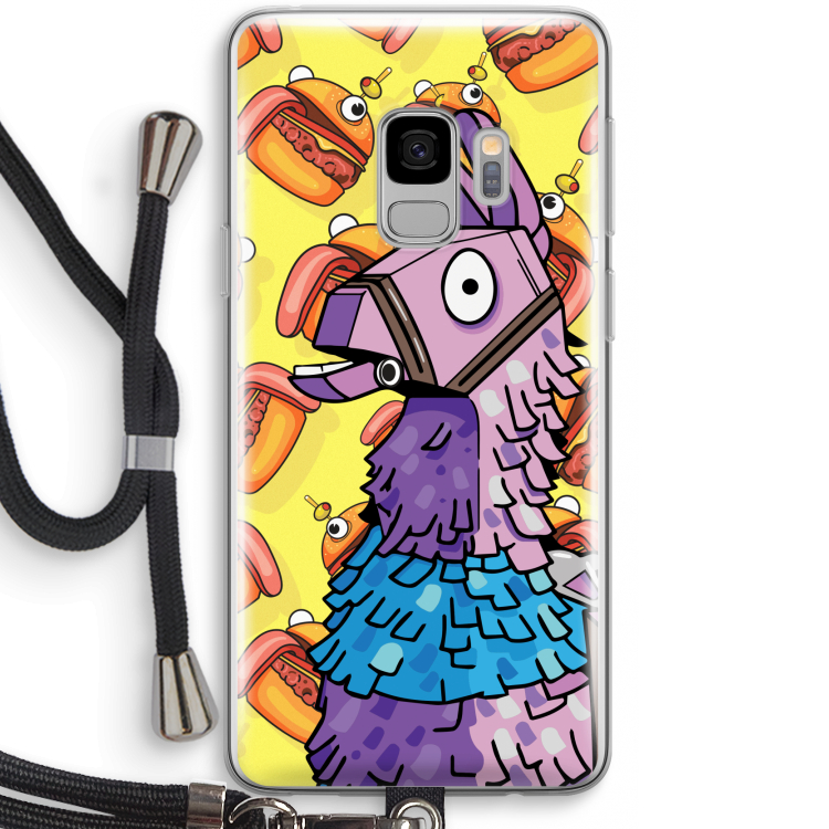 Loot Burger: Samsung Galaxy S9 Transparant Hoesje met koord