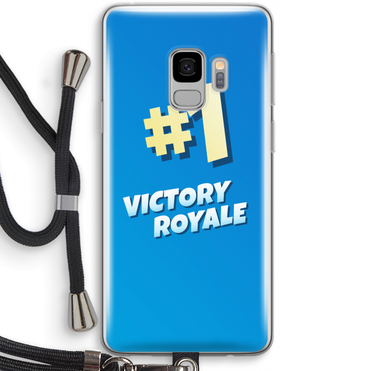 Victory Royale: Samsung Galaxy S9 Transparant Hoesje met koord