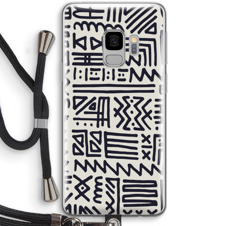 Marrakech print: Samsung Galaxy S9 Transparant Hoesje met koord