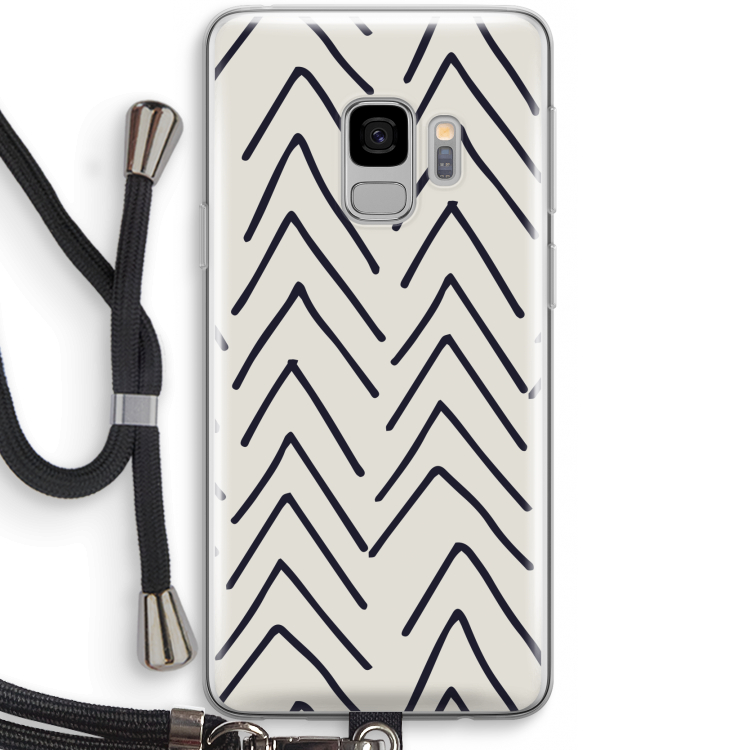 Marrakech Arrows: Samsung Galaxy S9 Transparant Hoesje met koord