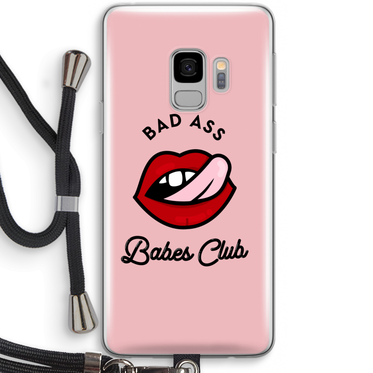 Badass Babes Club: Samsung Galaxy S9 Transparant Hoesje met koord