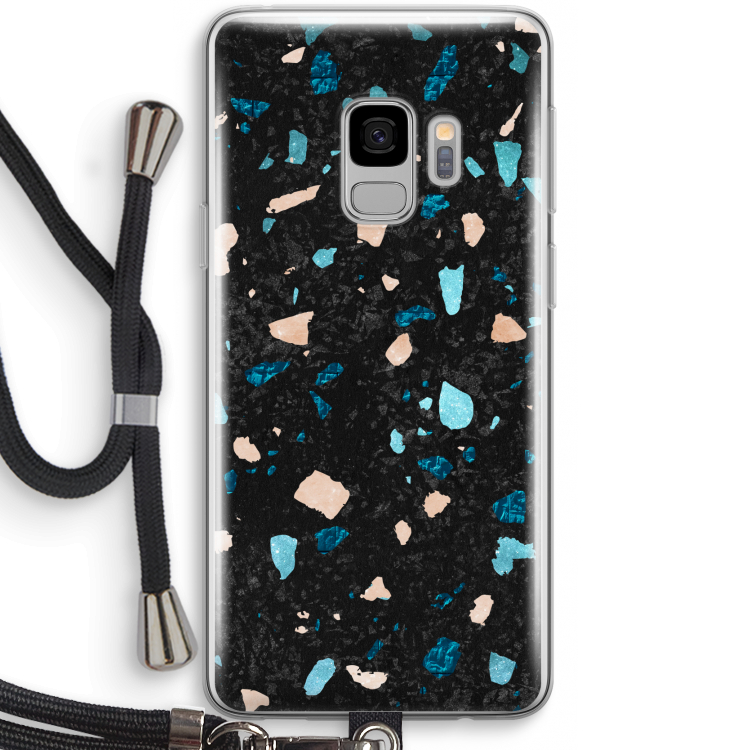 Terrazzo N°11: Samsung Galaxy S9 Transparant Hoesje met koord