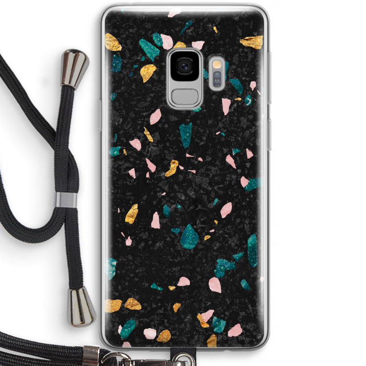 Terrazzo N°10: Samsung Galaxy S9 Transparant Hoesje met koord