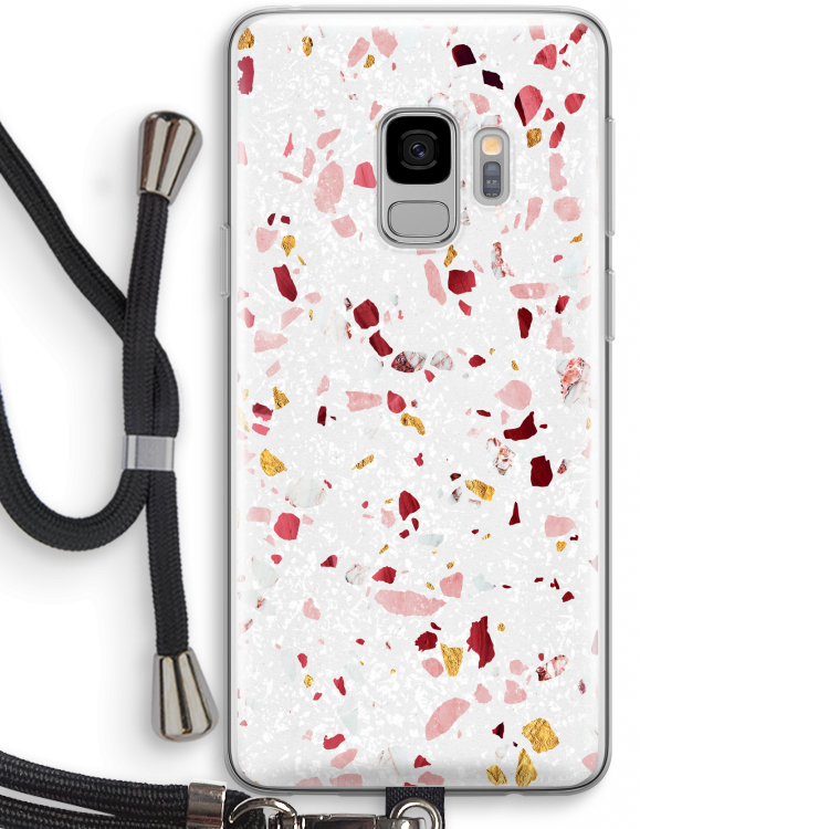 Terrazzo N°9: Samsung Galaxy S9 Transparant Hoesje met koord
