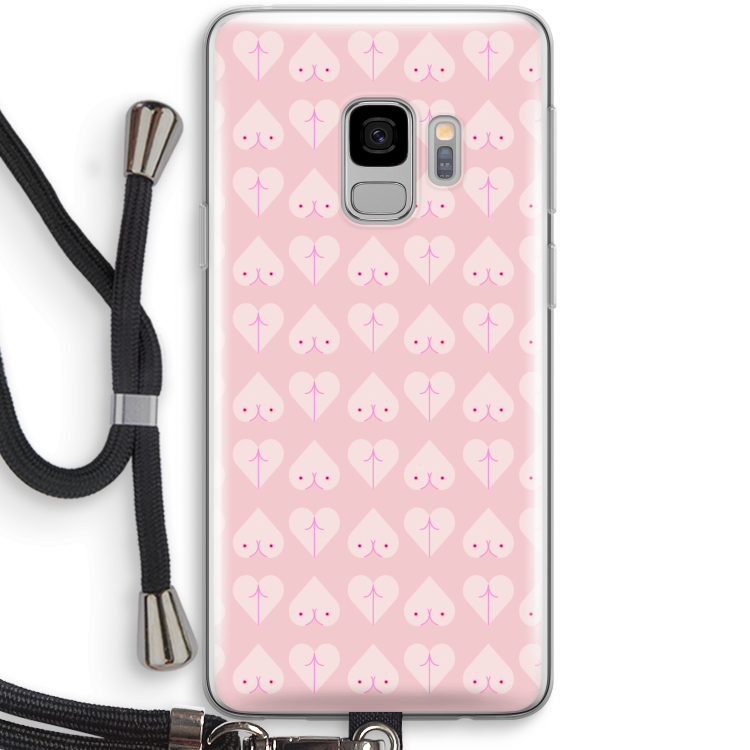 Ass 'n Titties: Samsung Galaxy S9 Transparant Hoesje met koord