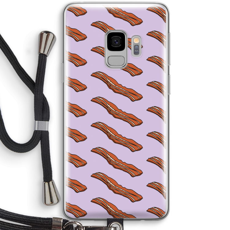 Bacon to my eggs #2: Samsung Galaxy S9 Transparant Hoesje met koord