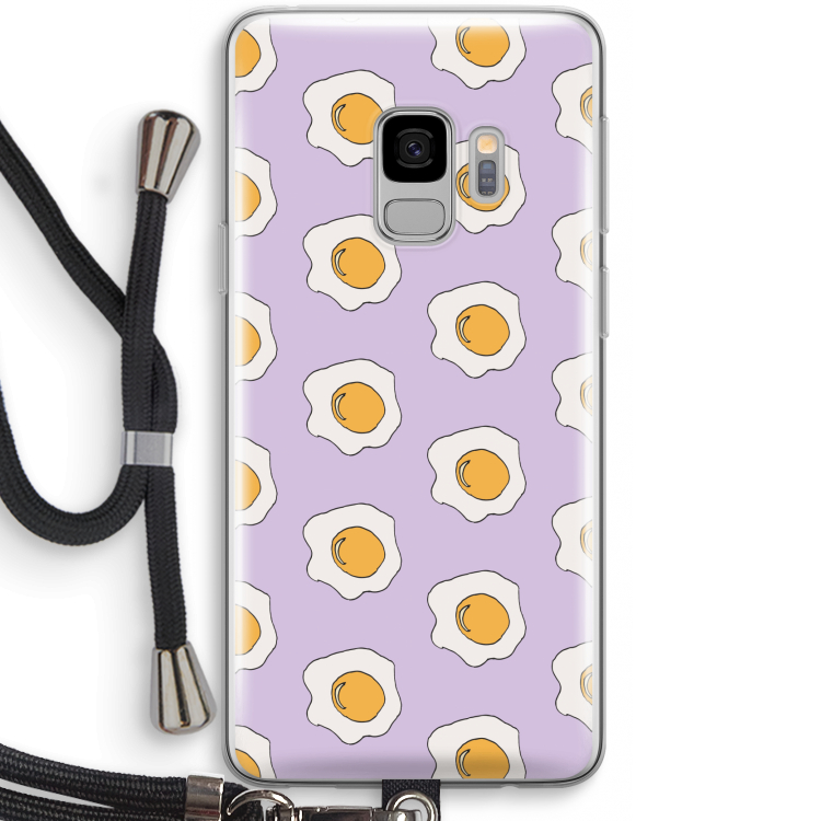 Bacon to my eggs #1: Samsung Galaxy S9 Transparant Hoesje met koord