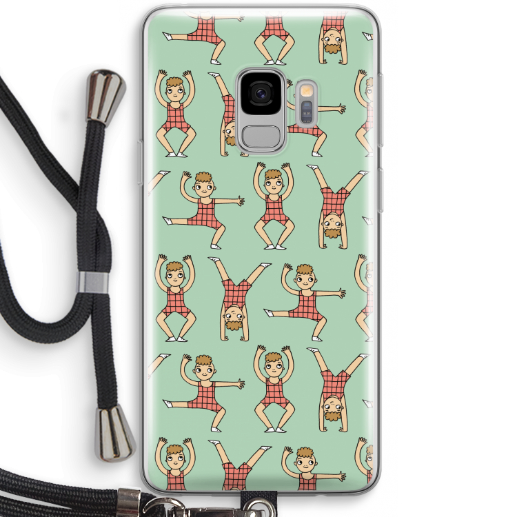 Gymboys: Samsung Galaxy S9 Transparant Hoesje met koord