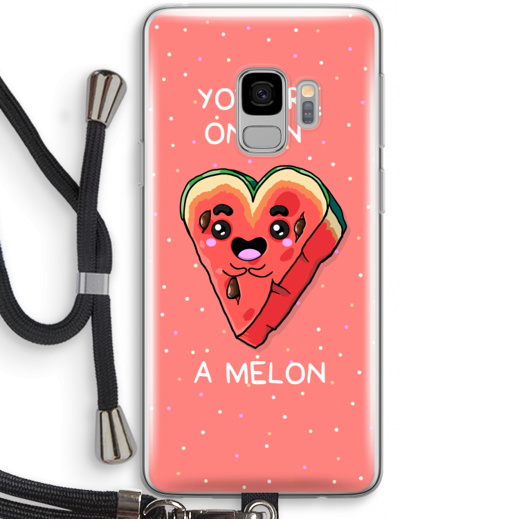 One In A Melon: Samsung Galaxy S9 Transparant Hoesje met koord