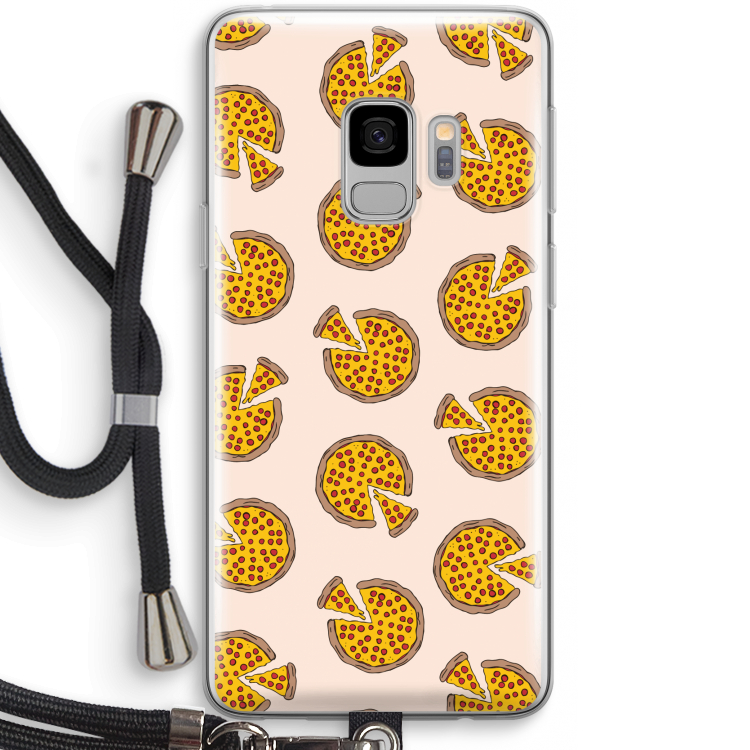 You Had Me At Pizza: Samsung Galaxy S9 Transparant Hoesje met koord