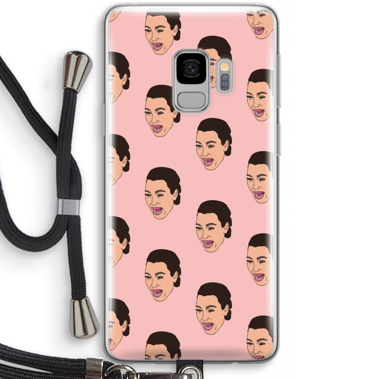 Ugly Cry Call: Samsung Galaxy S9 Transparant Hoesje met koord