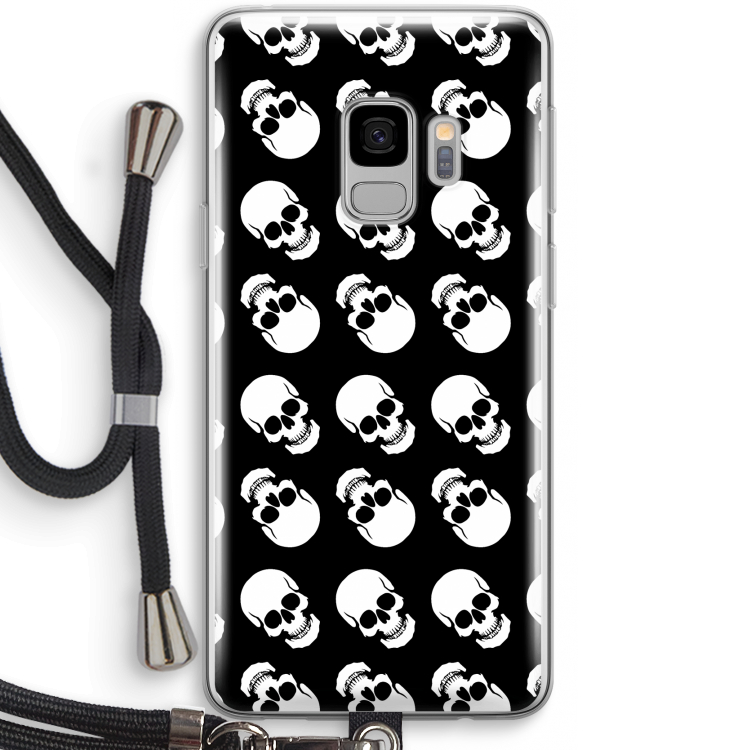 Musketon Skulls: Samsung Galaxy S9 Transparant Hoesje met koord