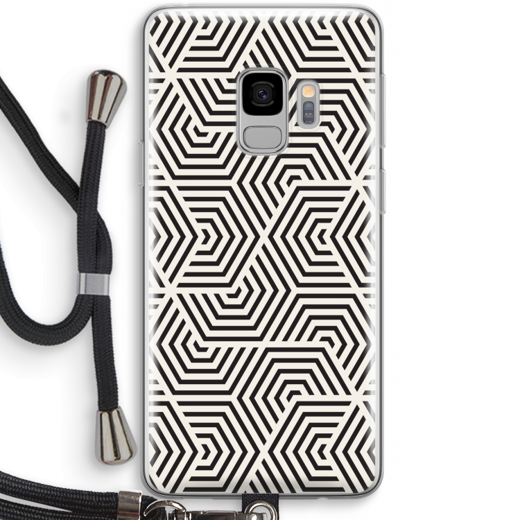 Magic pattern: Samsung Galaxy S9 Transparant Hoesje met koord