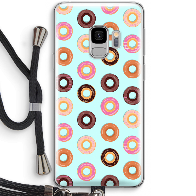 Donuts: Samsung Galaxy S9 Transparant Hoesje met koord