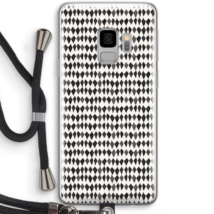 Crazy shapes: Samsung Galaxy S9 Transparant Hoesje met koord