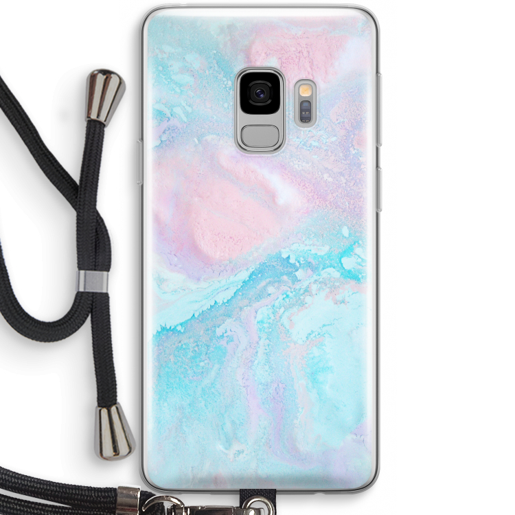 Fantasie pastel: Samsung Galaxy S9 Transparant Hoesje met koord