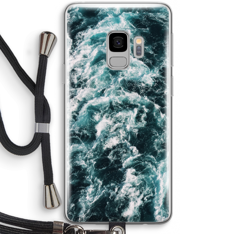 Zee golf: Samsung Galaxy S9 Transparant Hoesje met koord