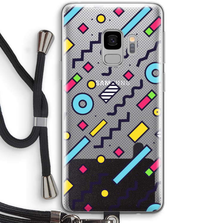 8-bit N°8: Samsung Galaxy S9 Transparant Hoesje met koord