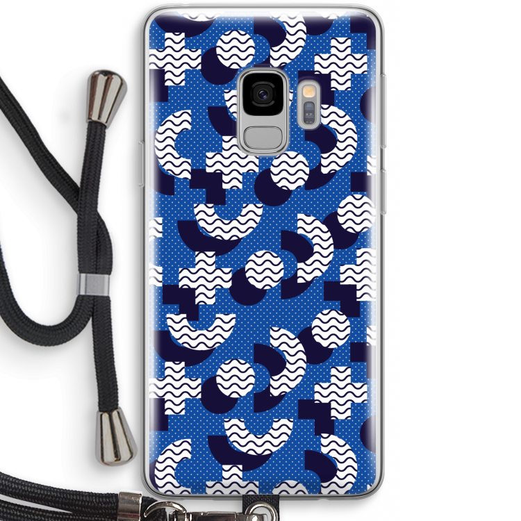 8-bit N°5: Samsung Galaxy S9 Transparant Hoesje met koord