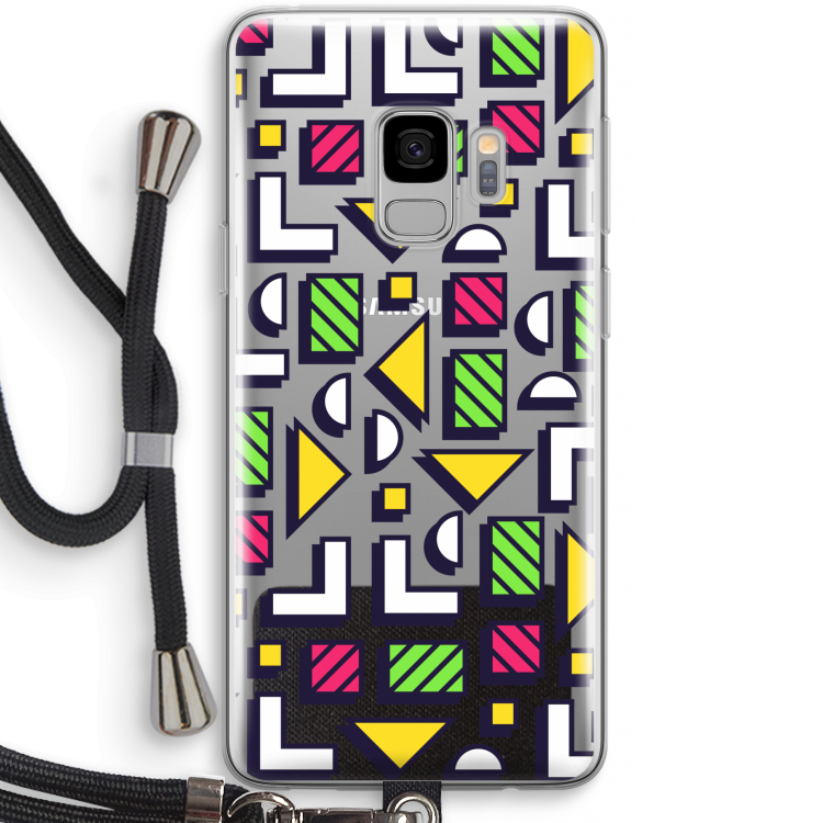 8-bit N°4: Samsung Galaxy S9 Transparant Hoesje met koord