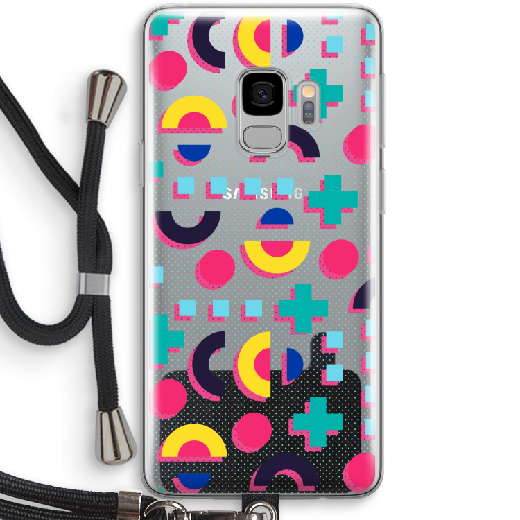 8-bit N°2: Samsung Galaxy S9 Transparant Hoesje met koord