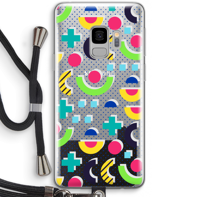 8-bit N°1: Samsung Galaxy S9 Transparant Hoesje met koord
