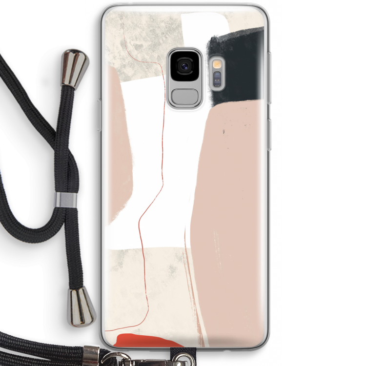Lava: Samsung Galaxy S9 Transparant Hoesje met koord