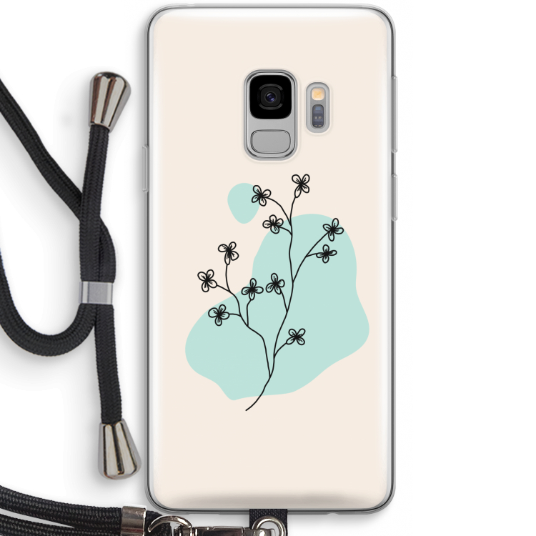 Love your petals: Samsung Galaxy S9 Transparant Hoesje met koord