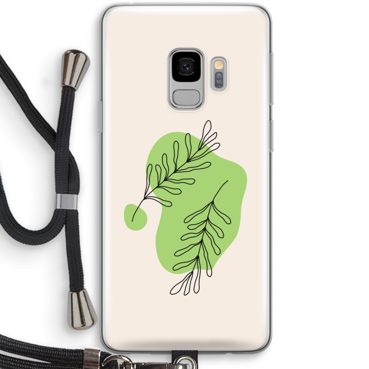 Beleaf in you: Samsung Galaxy S9 Transparant Hoesje met koord