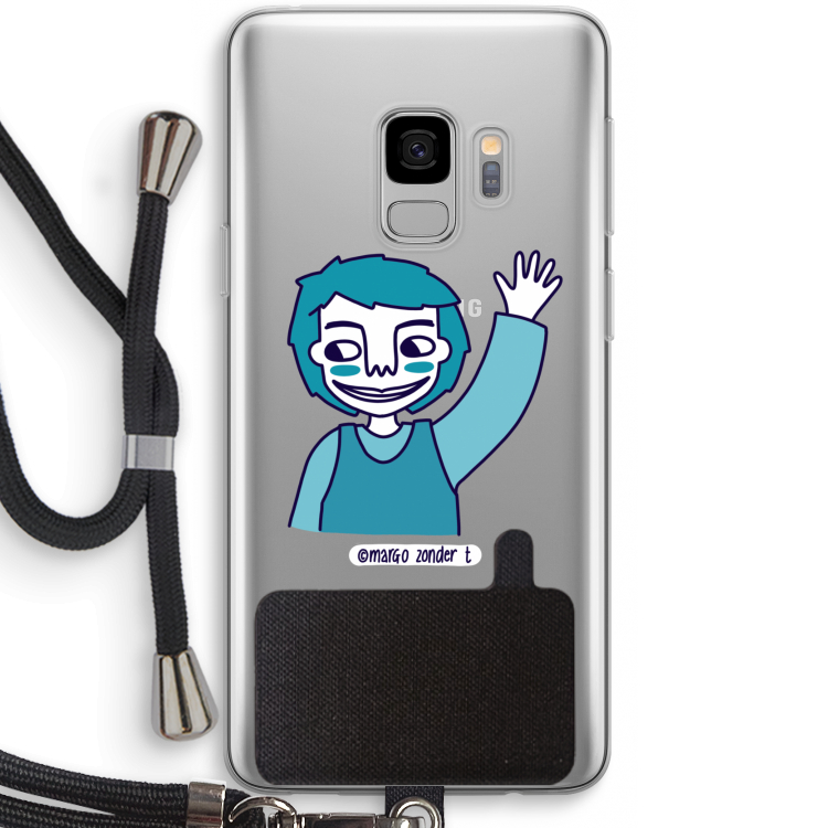 Zwaai: Samsung Galaxy S9 Transparant Hoesje met koord