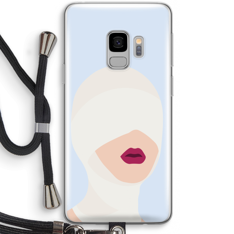 Incognito: Samsung Galaxy S9 Transparant Hoesje met koord