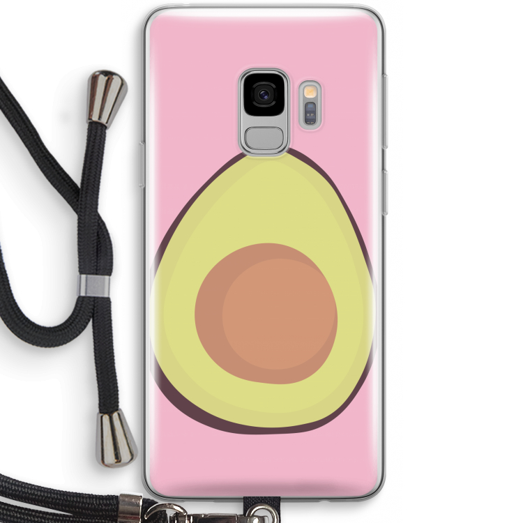 Avocado: Samsung Galaxy S9 Transparant Hoesje met koord