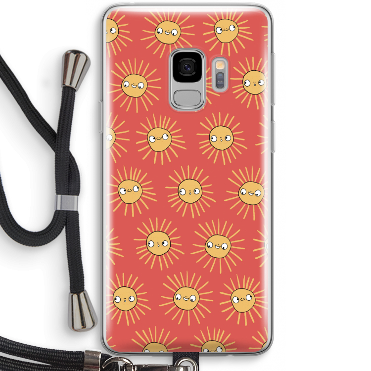 Zon: Samsung Galaxy S9 Transparant Hoesje met koord