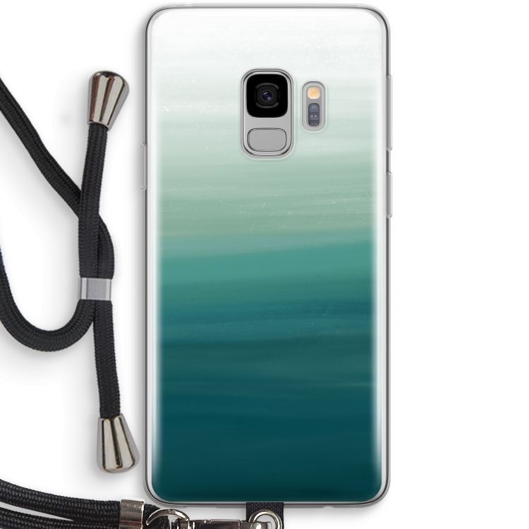 Ocean: Samsung Galaxy S9 Transparant Hoesje met koord