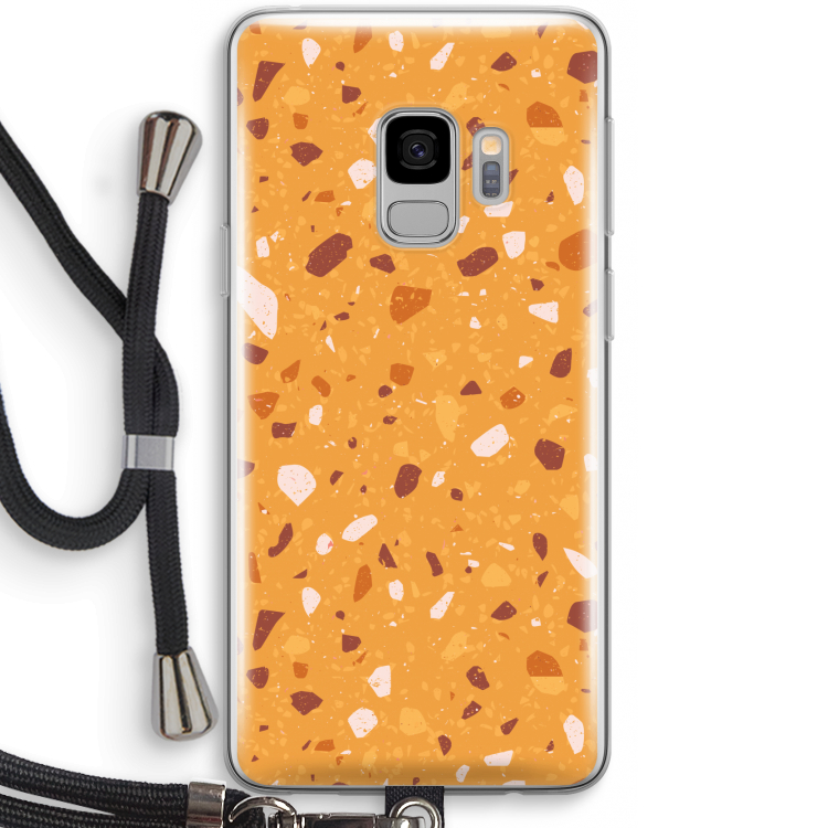 Terrazzo N°24: Samsung Galaxy S9 Transparant Hoesje met koord