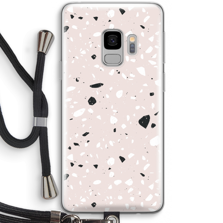 Terrazzo N°20: Samsung Galaxy S9 Transparant Hoesje met koord