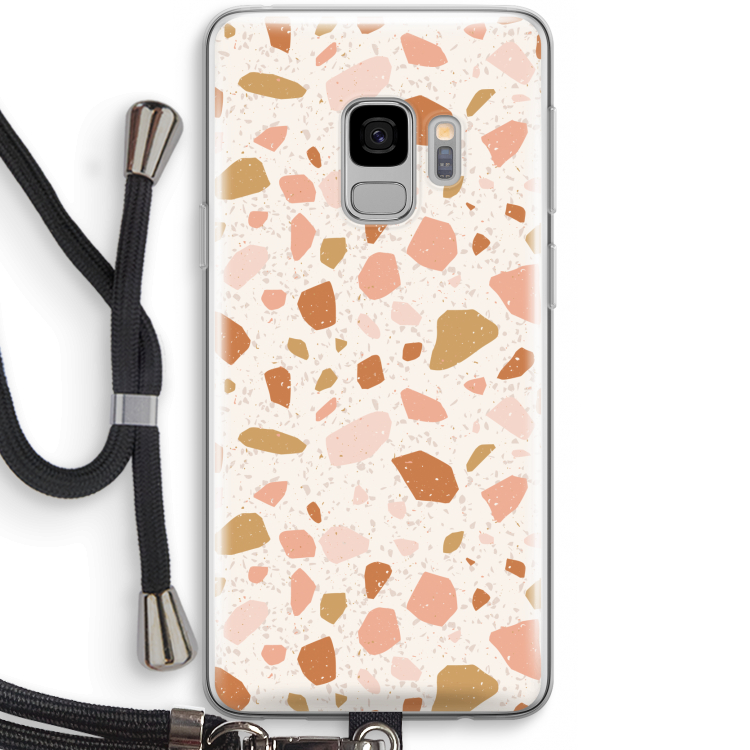 Terrazzo N°18: Samsung Galaxy S9 Transparant Hoesje met koord