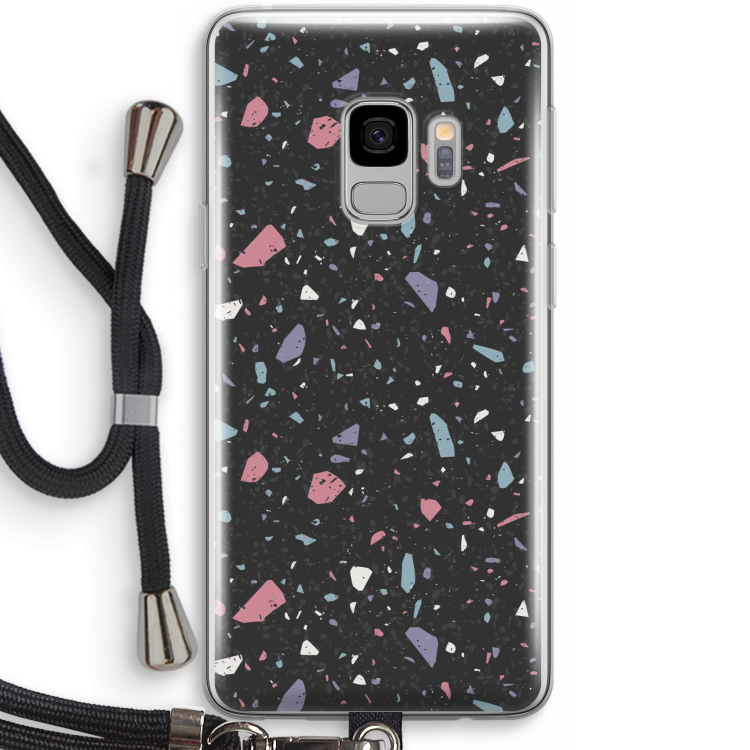 Terrazzo N°16: Samsung Galaxy S9 Transparant Hoesje met koord