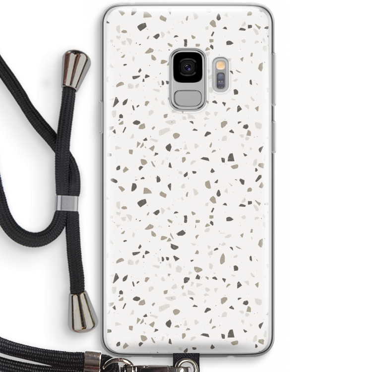 Terrazzo N°14: Samsung Galaxy S9 Transparant Hoesje met koord