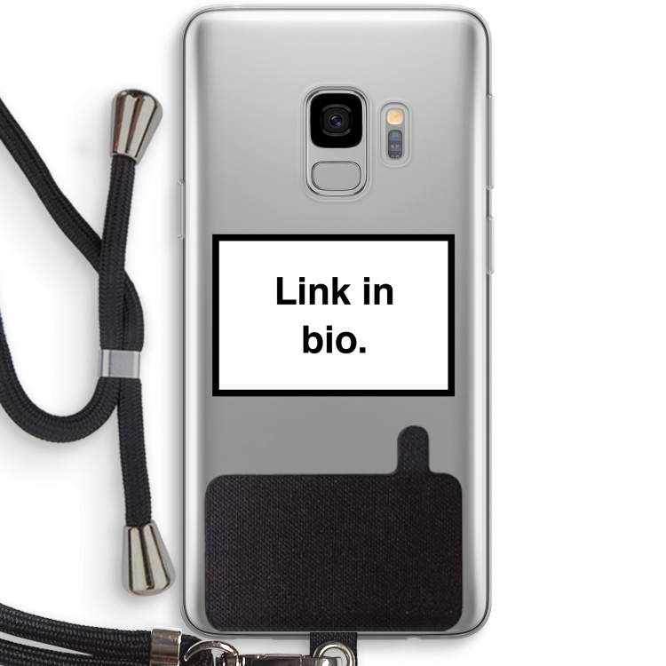 Link in bio: Samsung Galaxy S9 Transparant Hoesje met koord