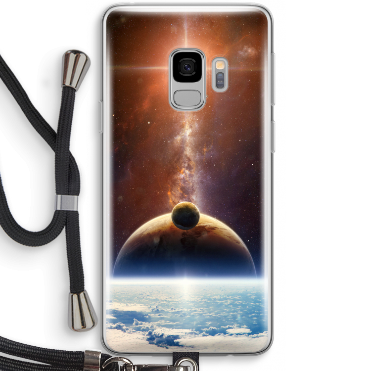 Omicron 2019: Samsung Galaxy S9 Transparant Hoesje met koord