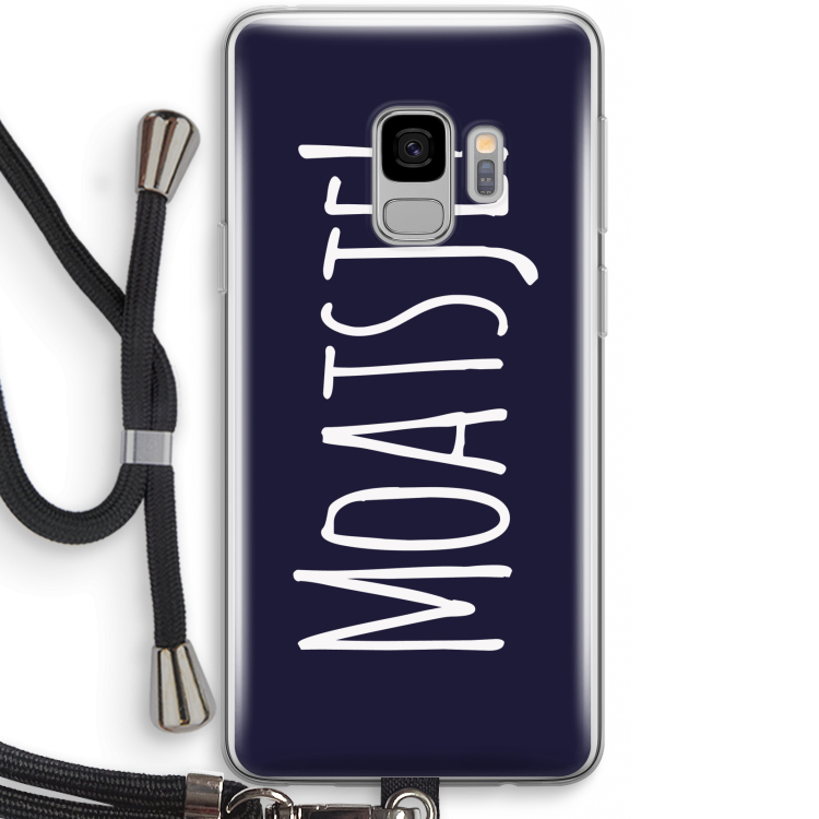 Moatsje!: Samsung Galaxy S9 Transparant Hoesje met koord
